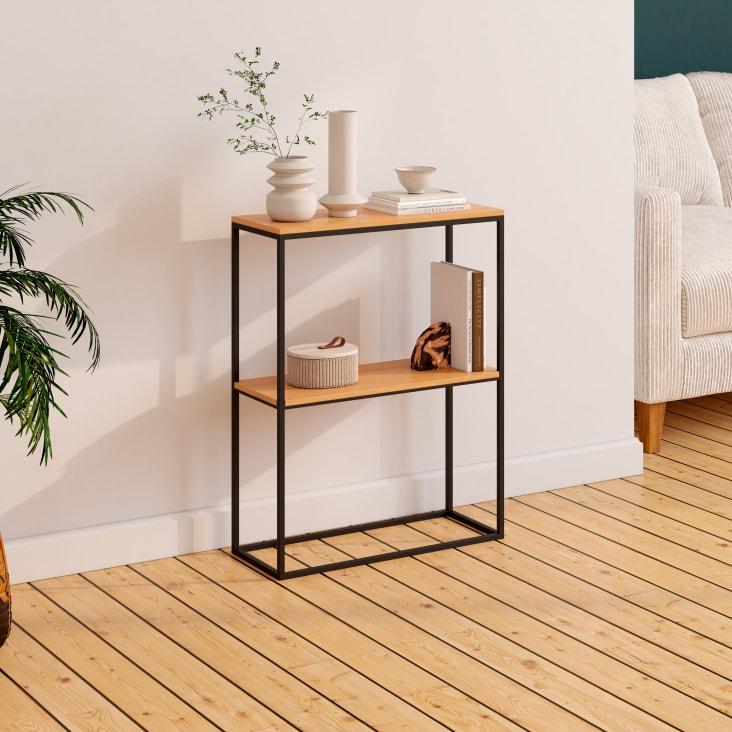 Maisons du Monde AUGUSTINE - Consola de mango y metal negro En oferta