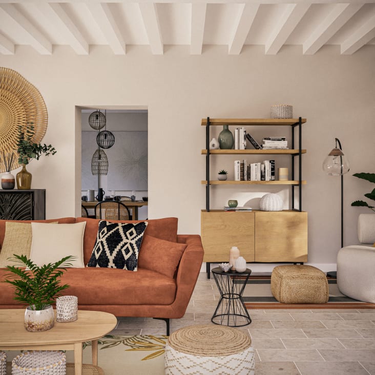Maisons du Monde Grafik - Mesa auxiliar de metal negra Los más vendidos