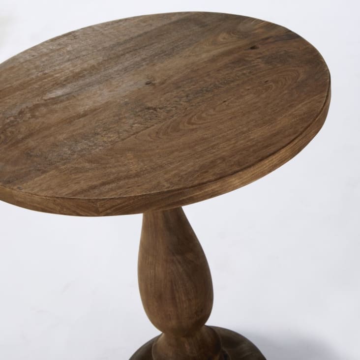 Maisons du Monde CHANNA - Mesa auxiliar de mango marrón oscuro Alt. 62 Tienda