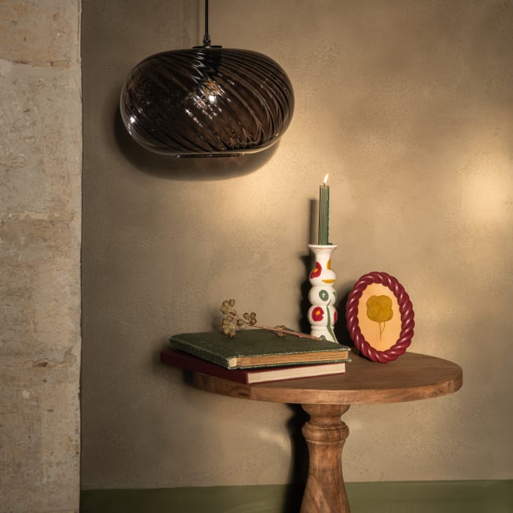 Maisons du Monde CHANNA - Mesa auxiliar de mango marrón oscuro Alt. 62 Tienda