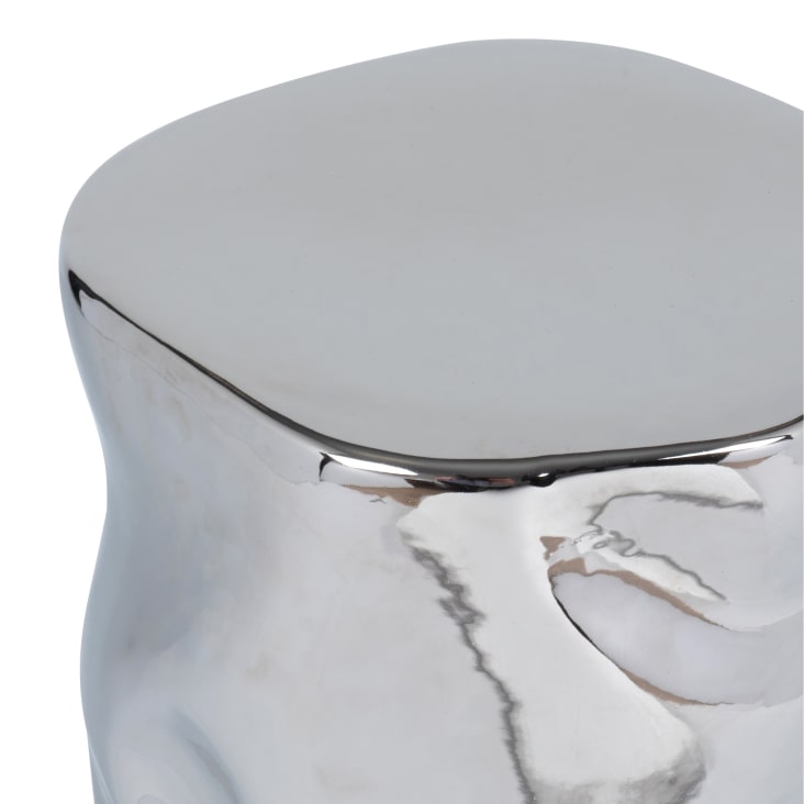 Maisons du Monde LIVY - Mesa auxiliar de arcilla plateada Rebajas online