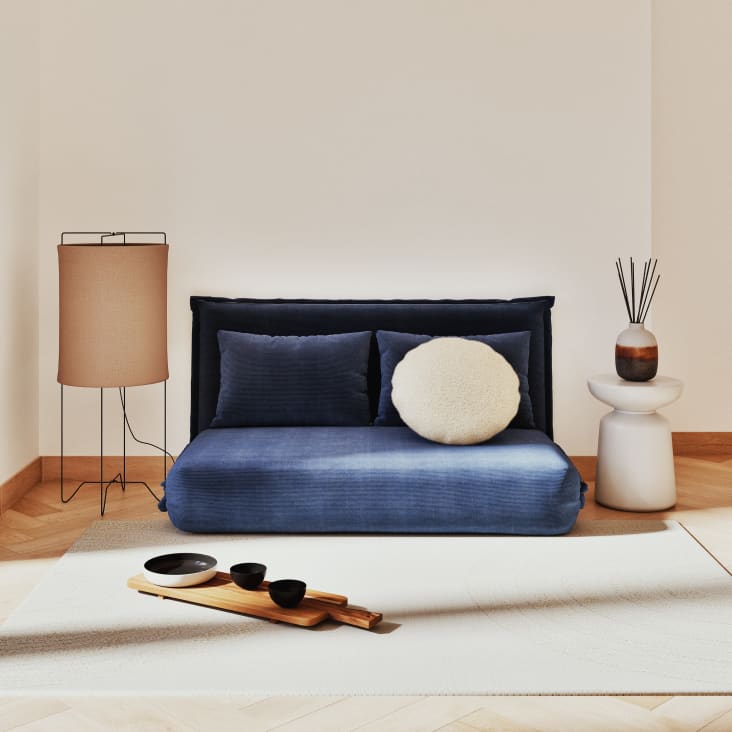 Maisons du Monde BIANCA - Mesa auxiliar de gres blanco Envío gratis
