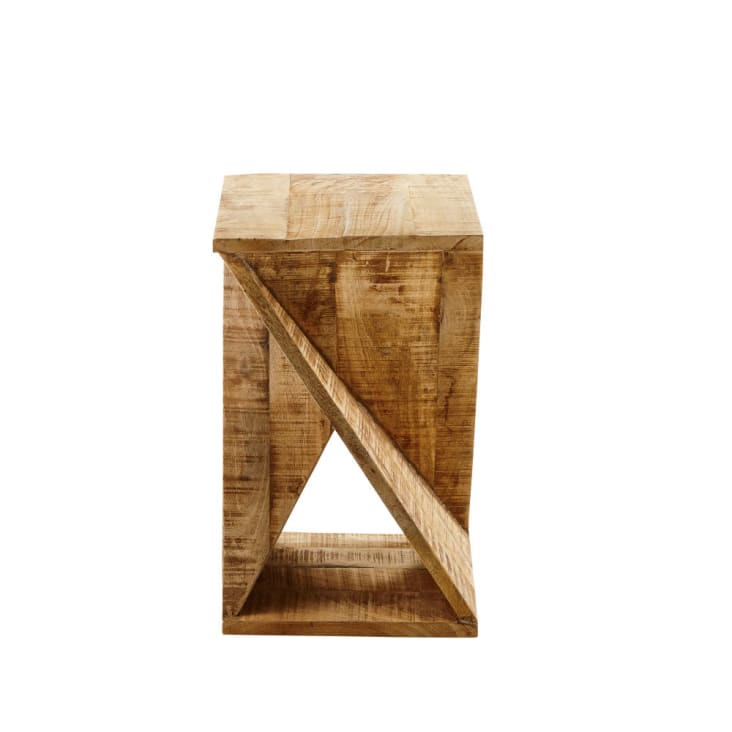 Maisons du Monde Mesa auxiliar de acacia y madera de neem