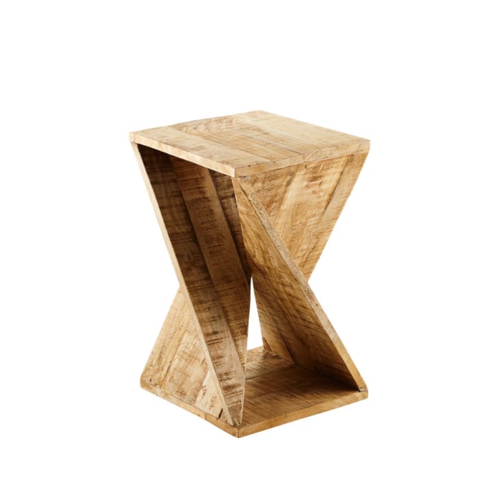Maisons du Monde Mesa auxiliar de acacia y madera de neem Últimos 3 días