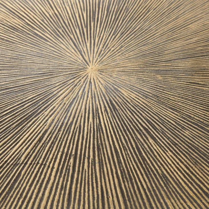 Maisons du Monde Amine - Mesa auxiliar de metal bronce y negro Precio de fábrica