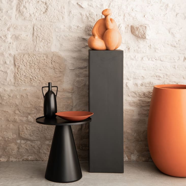 Maisons du Monde Mineral - Columna antracita cemento - Mineral Oferta especial de fábrica