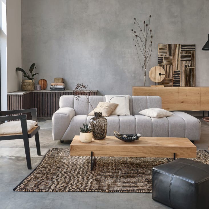 Maisons du Monde CAPETOWN - Mesas auxiliares de metal dorado y negro envejecido (x2) Envío internacional gratuito