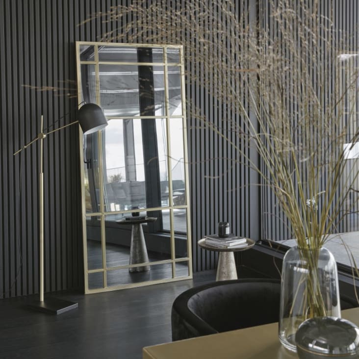 Maisons du Monde CAPETOWN - Mesas auxiliares de metal dorado y negro envejecido (x2) Envío internacional gratuito