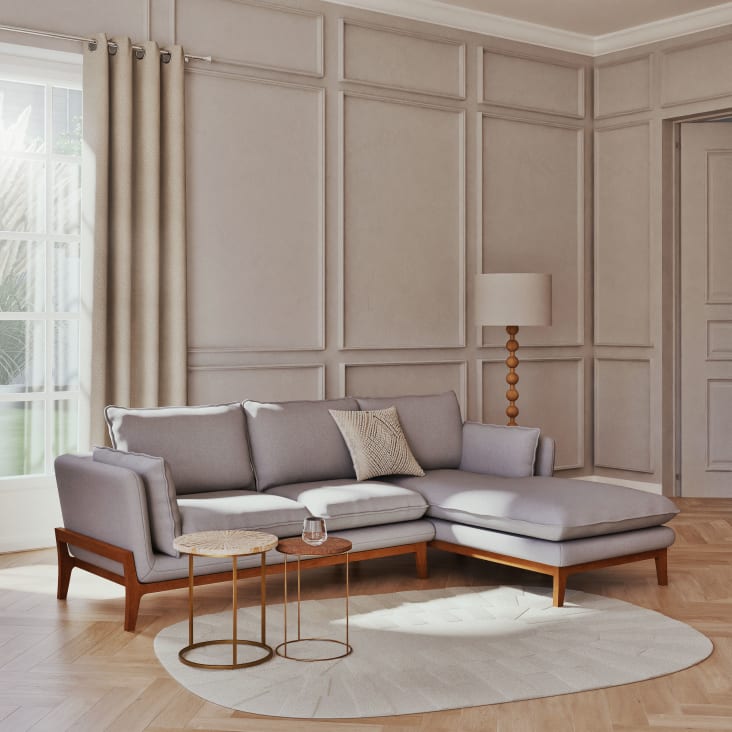 Maisons du Monde SONTAY - Mesa auxiliar de nácar y metal dorado Tienda de fábrica
