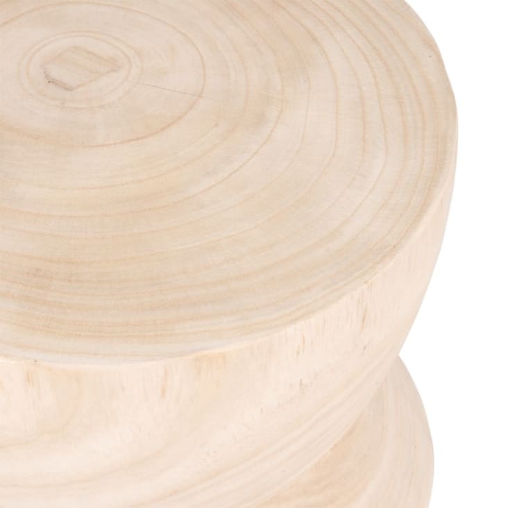 Maisons du Monde TALIK - Mesa auxiliar de paulonia Descuentos del mes