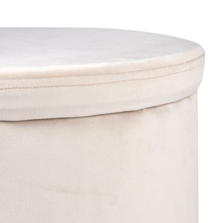 Maisons du Monde ELINA - Taburete tipo baúl gris Descuento por venta flash