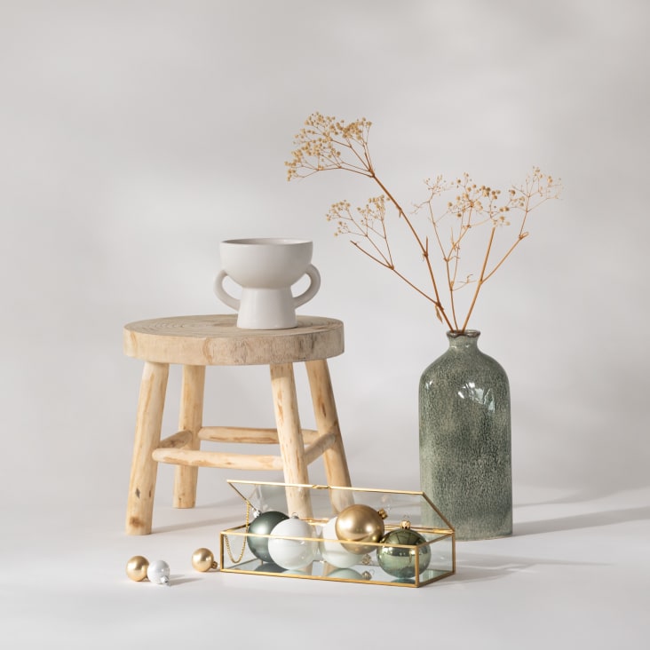 Maisons du Monde BRUTUS - Taburete pequeño de paulonia y álamo En línea