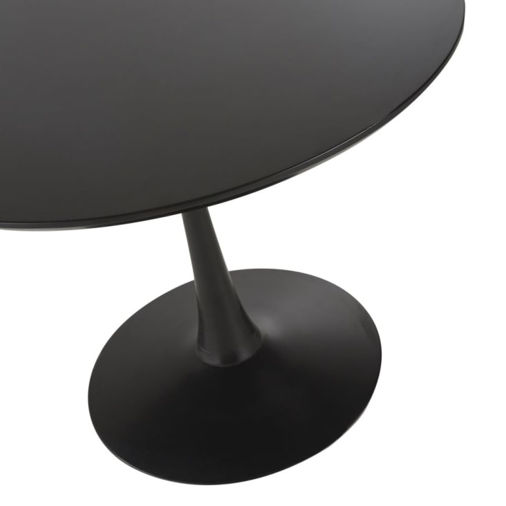 Maisons du Monde Circle - Mesa de comedor para 4/5 personas negra de 100 cm de diámetro Los más vendidos