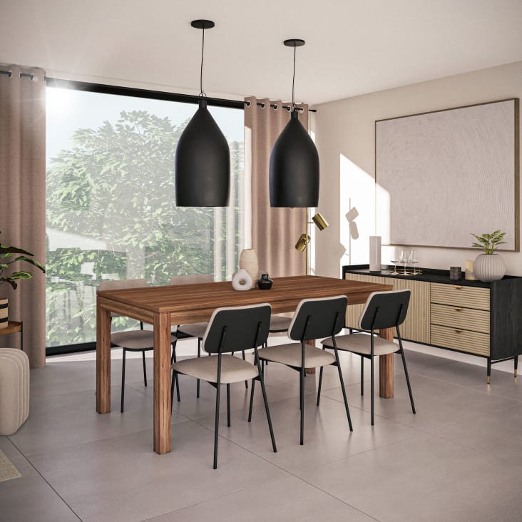 Maisons du Monde Stockholm - Mesa de comedor de madera de maciza de sheesham L.180 Descuento