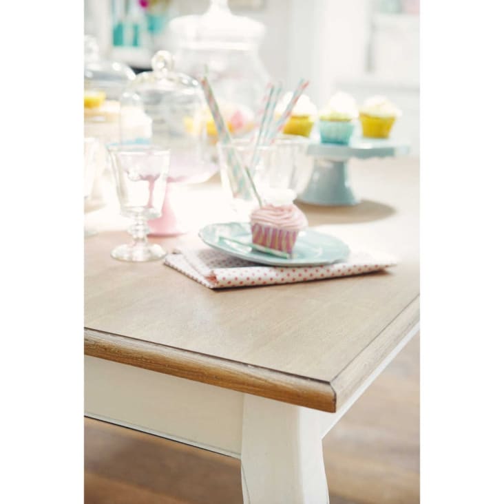 Maisons du Monde Léontine - Mesa de comedor 6/8 personas crema L.160 Tienda