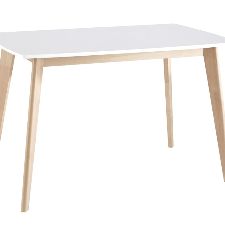 Maisons du Monde Mia - Mesa de comedor blanca para 4/6 personas L.120 Mejor oferta