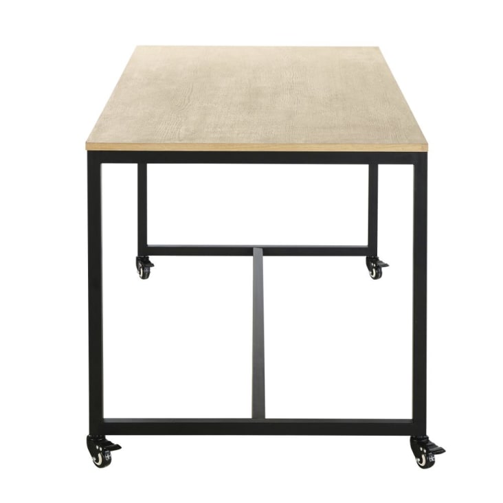 Maisons du Monde Hudson Business - Mesa de comedor profesional con ruedas L.150 Últimos 3 días