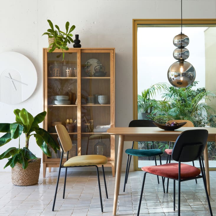 Maisons du Monde Bronx - Mesa de comedor para 6 personas 120 cm ÚLTIMAS EDICIONES