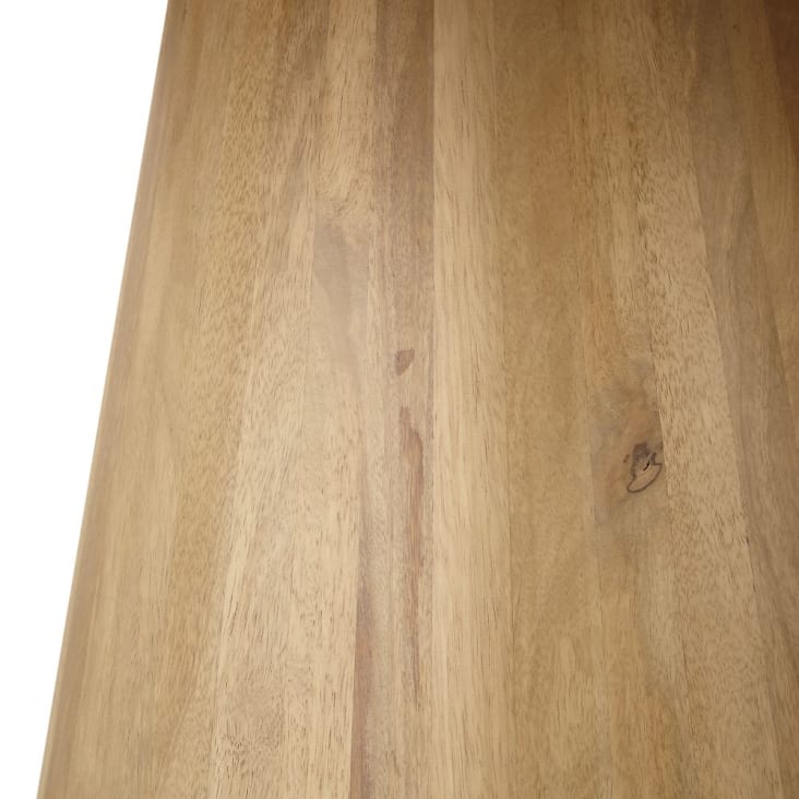 Maisons du Monde Nogobo - Mesa de comedor redonda de mango macizo blanqueado para 5/6 personas D.120 Promoción trimestral