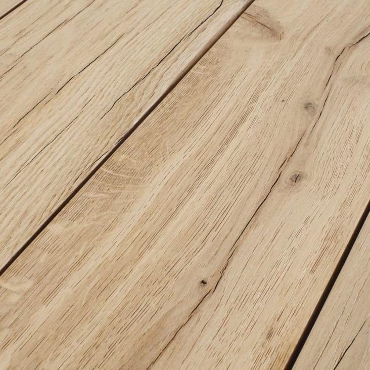 Maisons du Monde Malouine - Mesa de comedor con vigas de roble macizo para 6/8 personas L.180 Solo queda un día