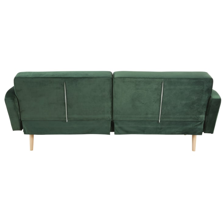 Maisons du Monde Elvis - Sofá clic-clac de 3 plazas de terciopelo verde Precios de Black Friday
