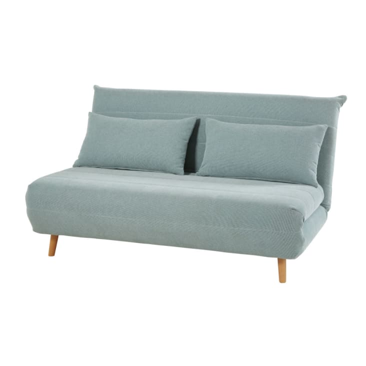 Maisons du Monde Nio - Sofá cama de 2 plazas verde agua Libre de impuestos