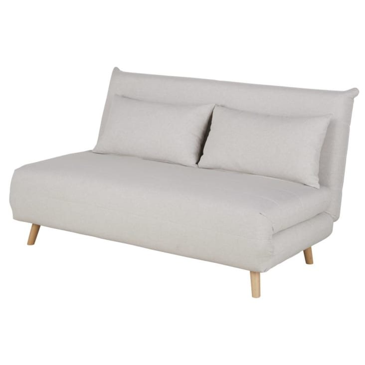 Maisons du Monde Nio - Sofá cama de 2 plazas beige Descuento por venta flash