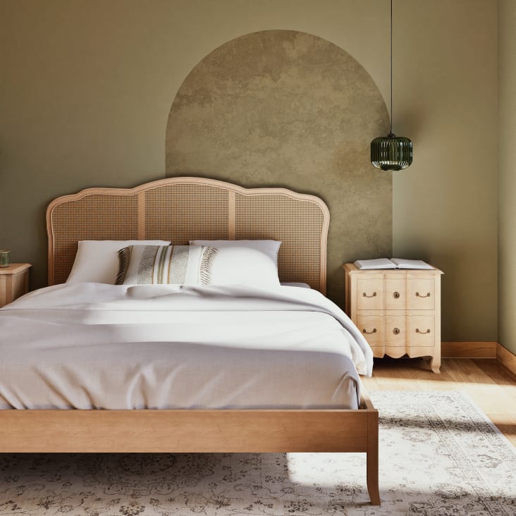 Maisons du Monde Omaja - Lámpara de techo de cristal tintado verde D.24 Ofertas especiales