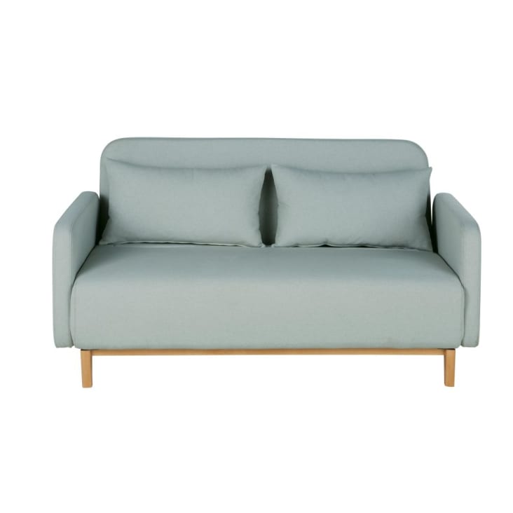 Maisons du Monde Nia - Sofá cama de 2/3 plazas verde agua