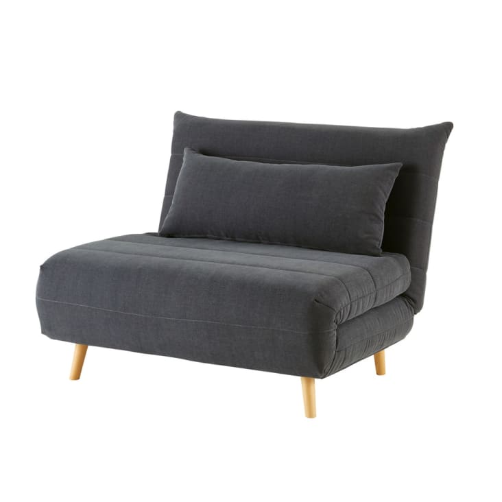 Maisons du Monde Nio - Sofá cama de 1 plaza gris antracita 2025
