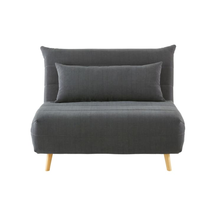 Maisons du Monde Nio - Sofá cama de 1 plaza gris antracita 2025
