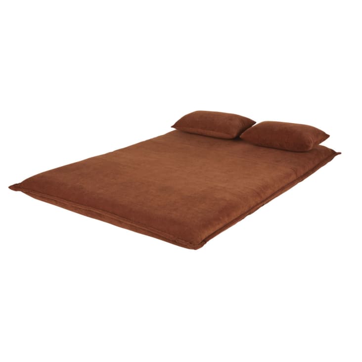 Maisons du Monde Hallen - Sofá clic-clac de 2 plazas de terciopelo acanalado naranja Outlet online