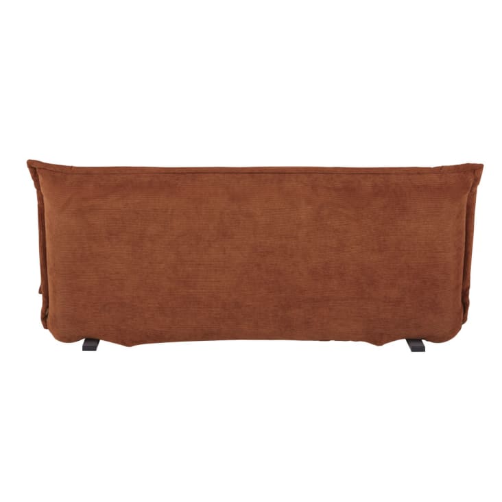 Maisons du Monde Hallen - Sofá clic-clac de 2 plazas de terciopelo acanalado naranja Outlet online