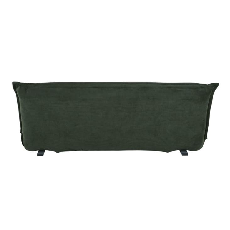 Maisons du Monde Hallen - Sofá cama de 2 plazas de pana verde Venta caliente