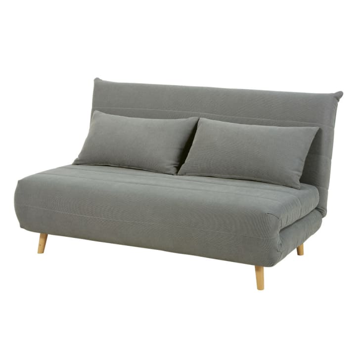 Maisons du Monde Nio - Sofá cama de 2 plazas gris claro Gran oferta