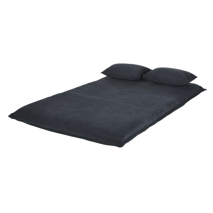Maisons du Monde Hallen - Sofá clic-clac de 2 plazas de terciopelo acanalado gris Rebajas baratas