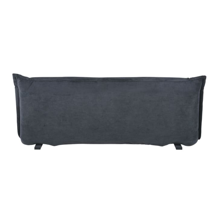 Maisons du Monde Hallen - Sofá clic-clac de 2 plazas de terciopelo acanalado gris Rebajas baratas