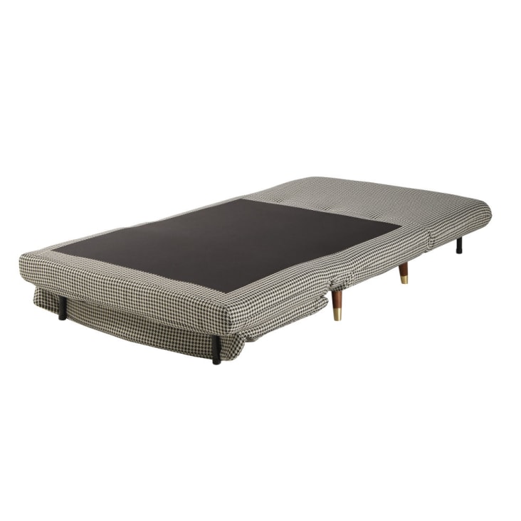 Maisons du Monde Nio - Sofá cama de 1 plaza con estampado de pata de gallo Rebajas de fábrica