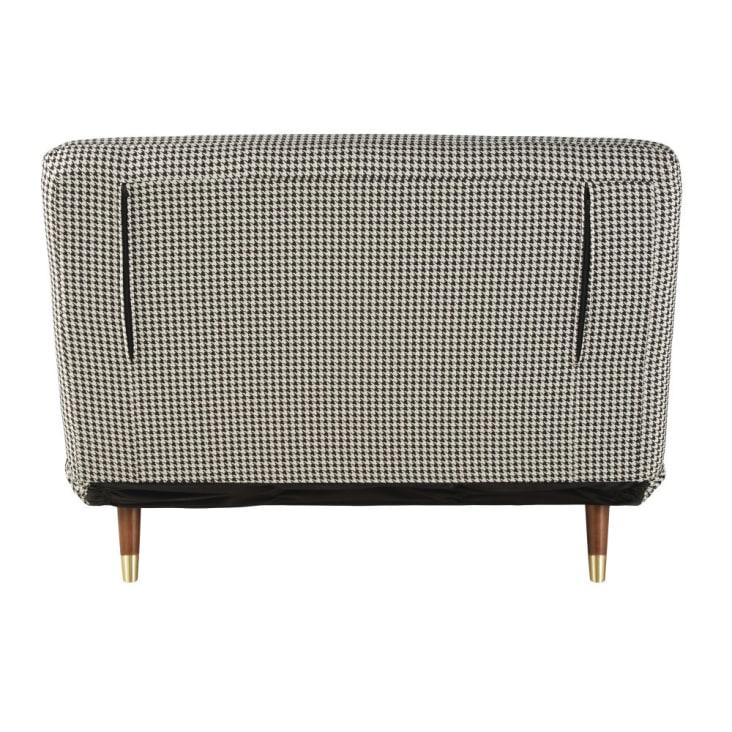 Maisons du Monde Nio - Sofá cama de 1 plaza con estampado de pata de gallo Rebajas de fábrica