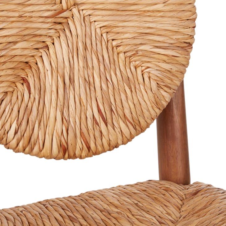 Maisons du Monde Leela - Silla de madera de hevea fresno y junco tejido Los más vendidos
