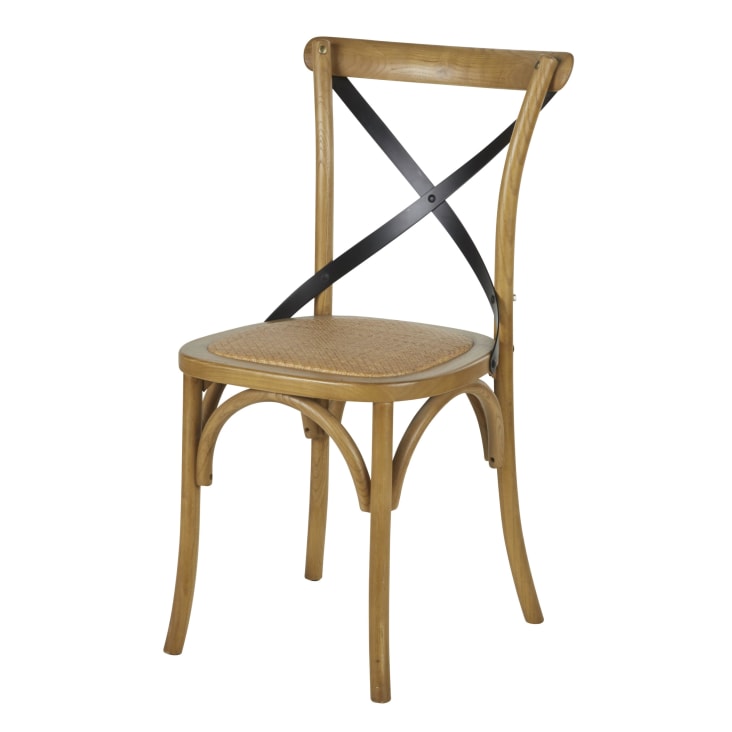 Maisons du Monde Tradition - Silla bistro de haya y bambú