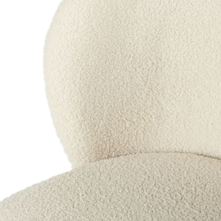 Maisons du Monde Kate - Silla de rizo de color crudo y acero negro Rebajas top