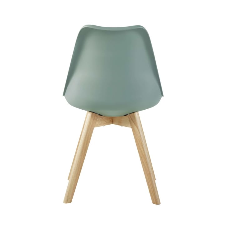 Maisons du Monde Ice - Silla de estilo escandinavo de polipropileno verde salvia y haya Oferta especial