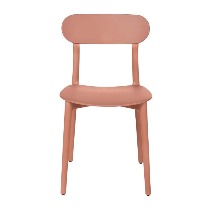 Maisons du Monde Eve - Silla de polipropileno terracota ÚLTIMAS EDICIONES