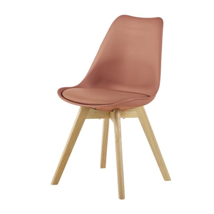 Maisons du Monde Ice - Silla de estilo escandinavo terracota y haya Último día