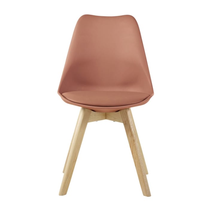 Maisons du Monde Ice - Silla de estilo escandinavo terracota y haya Último día