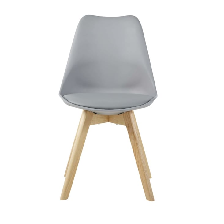 Maisons du Monde Ice - Silla de estilo escandinavo gris acero y haya Precio de fábrica