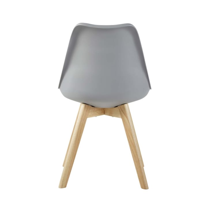 Maisons du Monde Ice - Silla de estilo escandinavo gris acero y haya Precio de fábrica