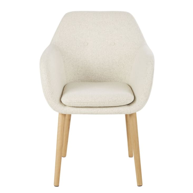 Maisons du Monde Arnold - Sillón de comedor de rizo en crudo Superdescuento