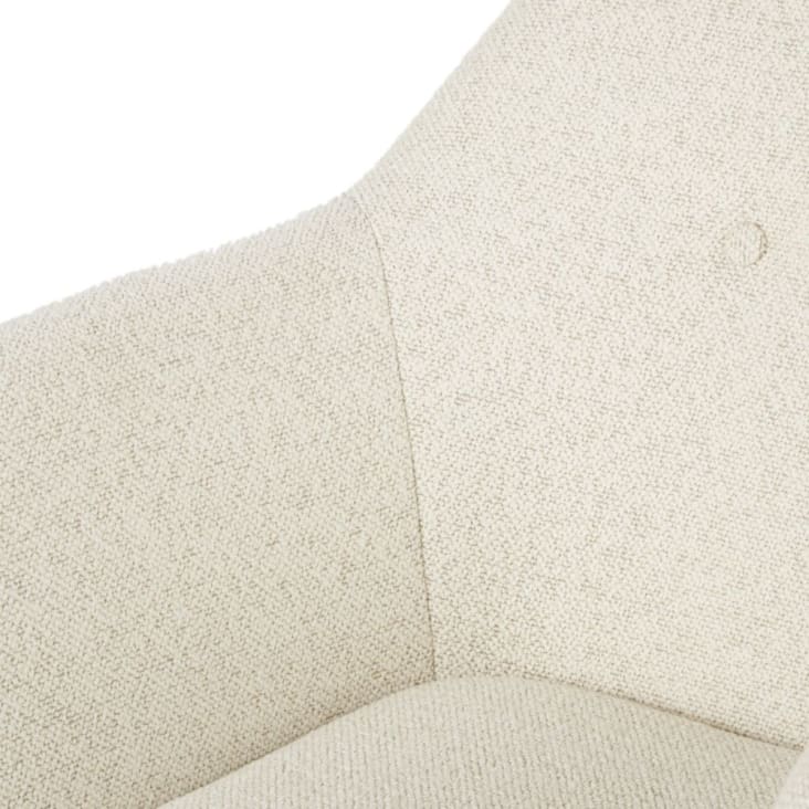 Maisons du Monde Arnold - Sillón de comedor de rizo en crudo Superdescuento
